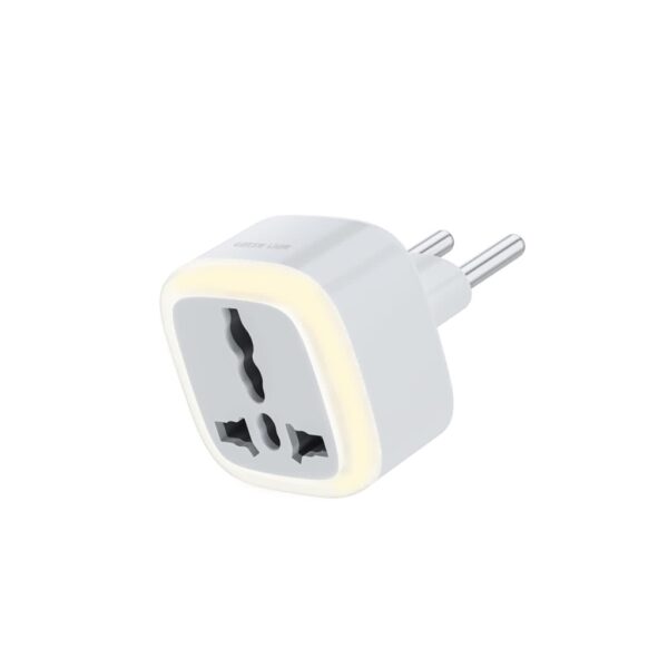 GNUCOVEULTWH Green Lion Universal Conversion Plug with LED light White